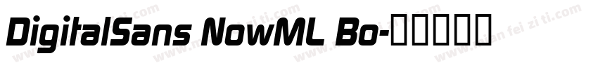 DigitalSans NowML Bo字体转换